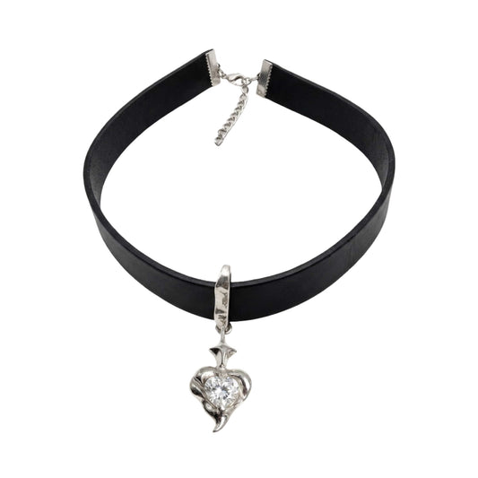 Isabella leather choker